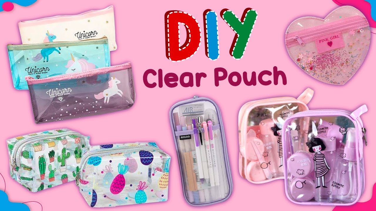 Clear Unicorn Pencil Case