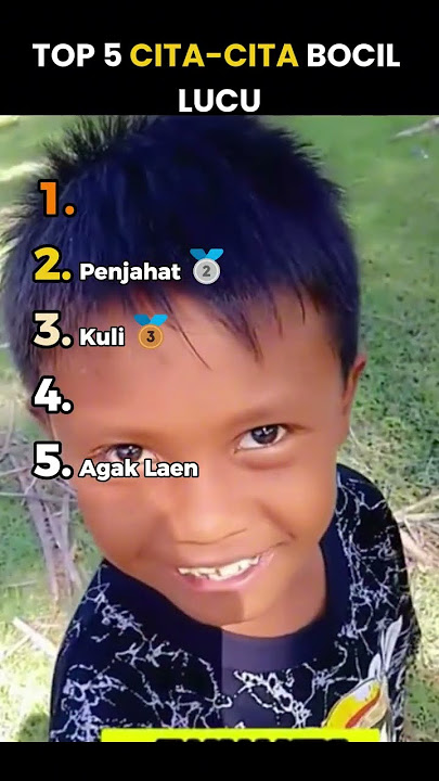 Top 5 Cita-Cita Bocil Lucu Bikin Ngakak! 🤣 #shorts