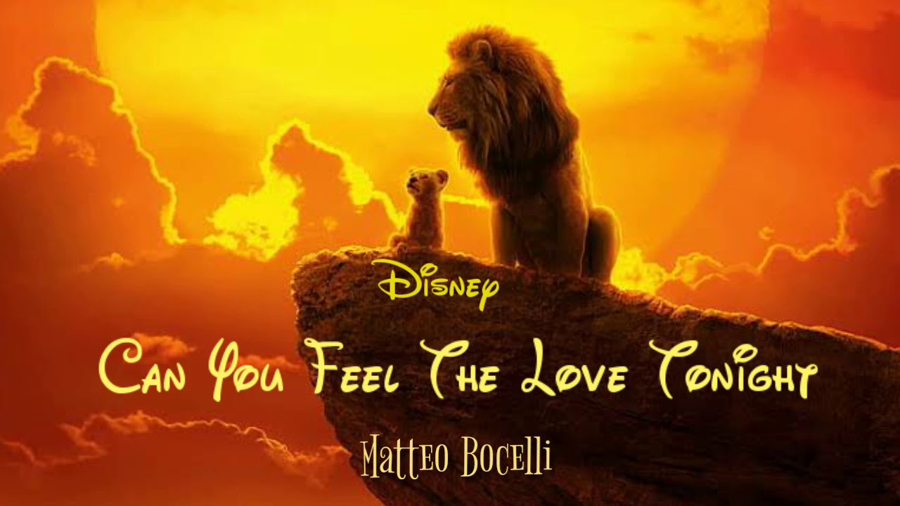 Can You Feel The Love Tonight König Der Löwen Deutsch Matteo Bocelli- Can You Feel The Love Tonight // Lyric Poetry - YouTube