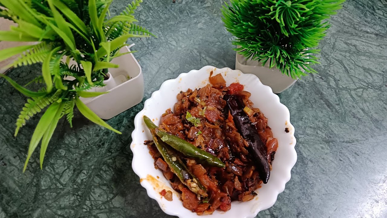 घरकीबनीटमाटर–प्याजकीतीखी चटनी🤤|मिनटोंमेंबननेवाली स्वादिष्ट चटनी😋