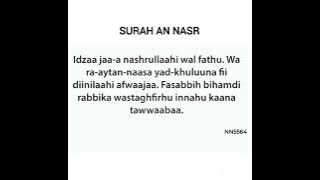 SURAH AN NASR (RUMI) HAFALAN