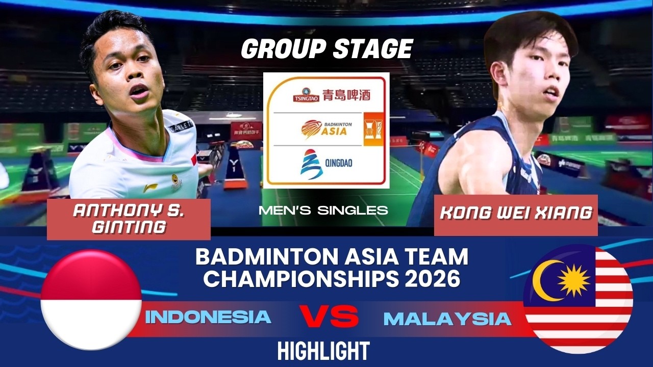 Anthony S. Ginting (INA) vs Kong Wei Xiang (MAS) | Day 3 | Badminton Asia Team Championships 2026