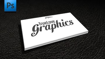 Adobe Photoshop Tutorial - Business Card Mockup