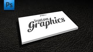 Adobe Photoshop Tutorial - Business Card Mockup