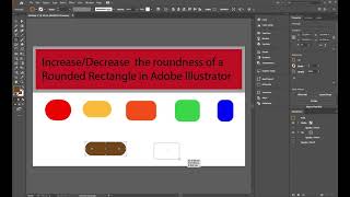 Celebrity Increase/ Decrease the roundness of Rounded Rectangle in Adobe Illustrator Profile