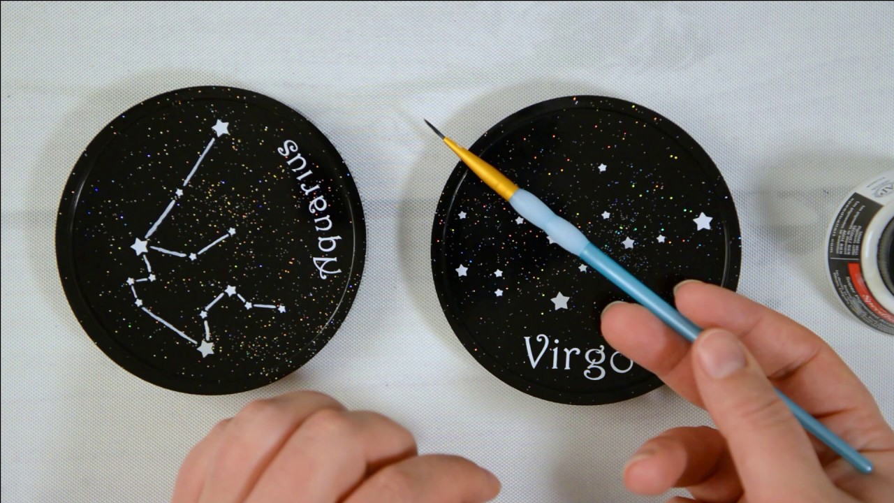 Constellations Coasters (113) Zodiac Constellation Resin Coasters Tutorial - YouTube