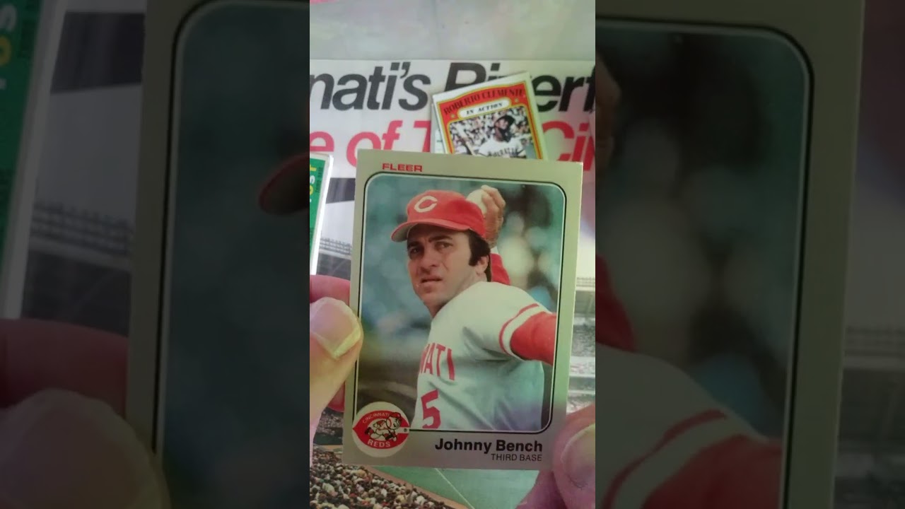 1983 Fleer Johnny Bench Part of the General's Farewell Tour 