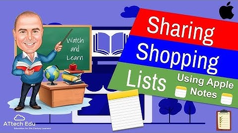 How to use shared shopping lists using Apple Notes - tips to help parents - coronavirus covid-19