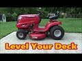 How to Level Your Riding Lawn Mower Deck | Troy-Bilt Pony