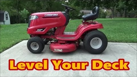 How to Level Your Riding Lawn Mower Deck | Troy-Bilt Pony