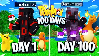 I Spent 100 Days In Pokémon Minecraft (Pixelmon)