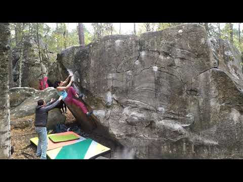 Beta Video for climb Le Casse-Dalle assis v6, Fontainebleau