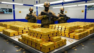 Inside the 24K Gold Refinery: How Dirt Becomes 99.9% Pure Gold Bars (Full Process)