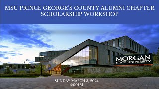 MSU PGCAC 2024 SCHOLARSHIP WORKSHOP