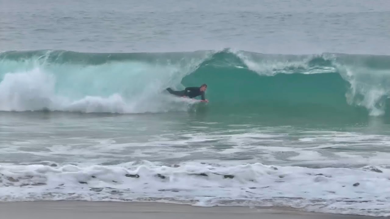 MORNING BOMBS ON CHRISTMAS EVE CRESCENT BAY GLASSY BODYBOARDING 12-24-24