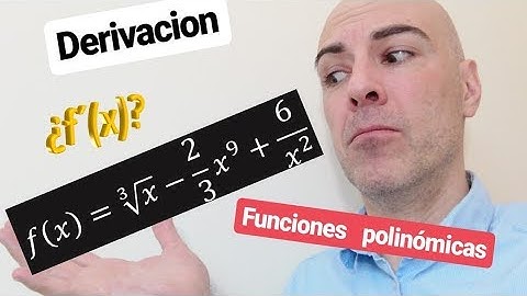 ▷Cómo derivar funciones polinómicas. Derivadas de polinomios