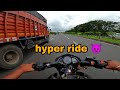 Hyper ride ns 125  full throttle    crazy ride   motovloggerjannustunts