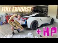 I8 GETS INSANE SOUNDING EXHAUST! SOUNDS PHENOMENAL!