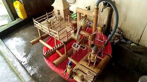 Guồng nước giả gạo dân tộc