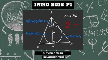 INMO 2016 | Problem 1 | Geometry | Olympiad Problem Solving