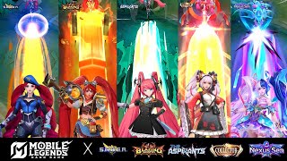 5 Layla Skin Effects : Mobile Legends ( Nexus Sea, Collector, Aspirant, Blazing, Saber)