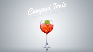 How to make Campari Tonic cocktail ( with all steps followed )