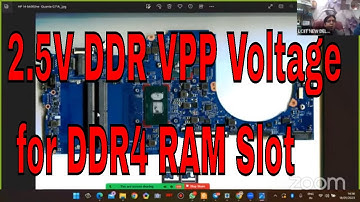 The Secret to Solving Laptop No Display Problem DDR 4 Ram Slot 2.5v vpp voltage troubleshooting