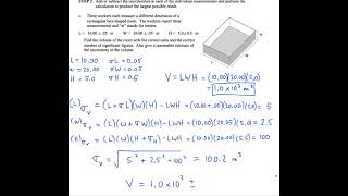 Propagation of Uncertainty Using Partial Derivatives and Quadrature