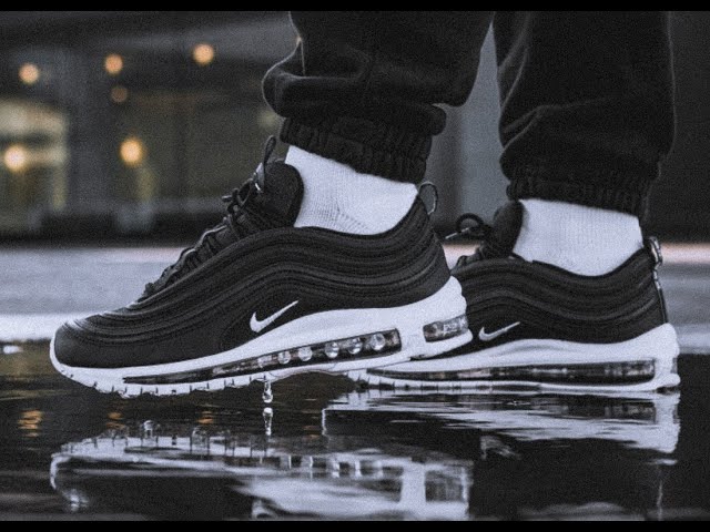 Air Max 97 Black & White (Reflective) Unboxing On Feet YouTube