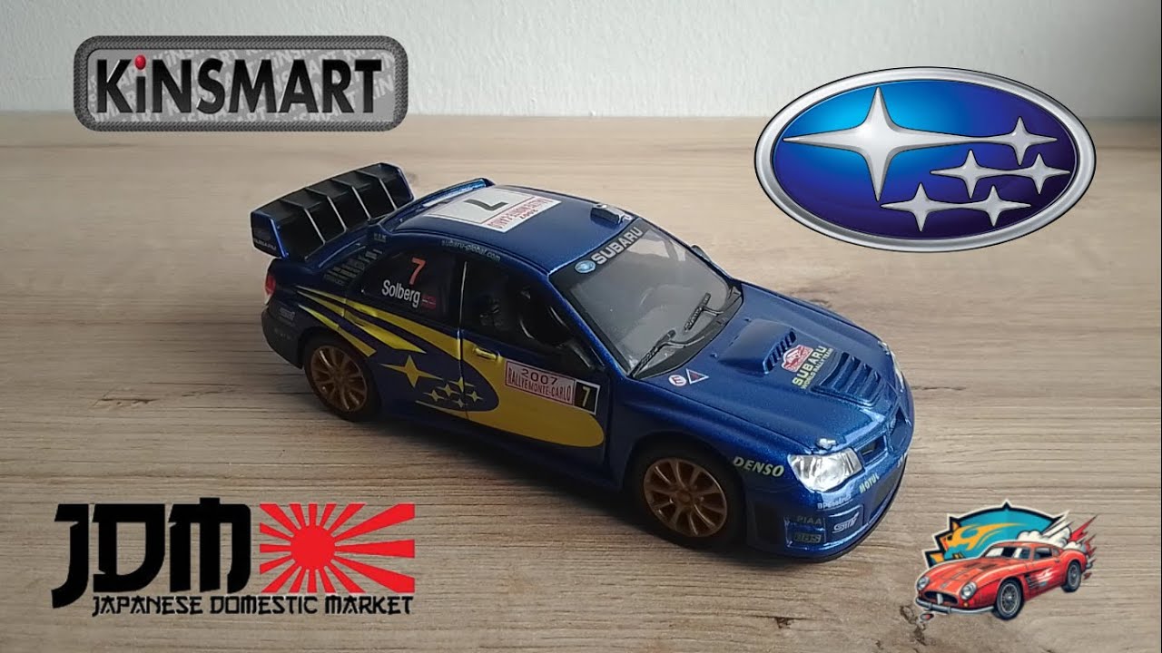 Subaru Impreza WRC de 2007 en escala 1/36 de Kinsmart. 