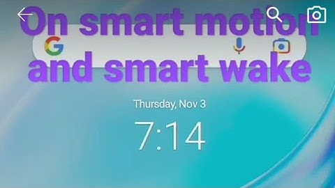 On Smart Motion and Smart wake vivo #shorts
