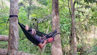 nunggu hari petang di hutan sungguh mantap