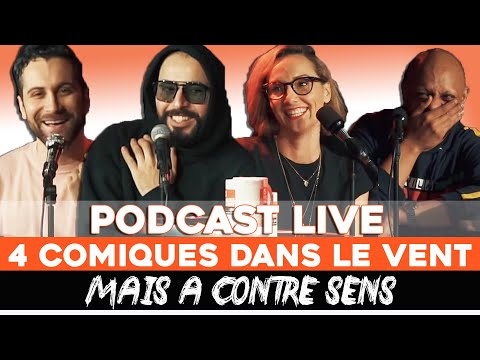 Ep 6 - Redouanne Harjane, Anne-Sophie Girard, Tareek, Seb Mellia - Podcast 4 Comiques dans le vent