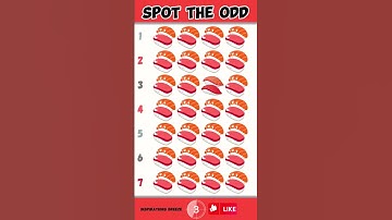 Spot the Odd #BrainTeaser #shorts #youtubeshorts #inspirationsbreeze