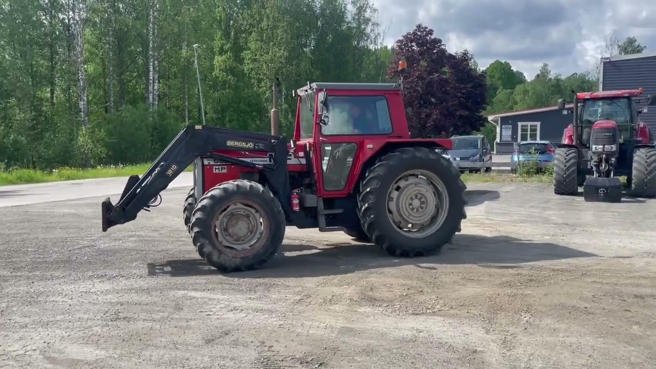 Traktor med lastare 4x4 Massey Ferguson 595