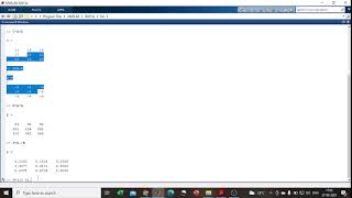 1. Basic matrix operations in MATLAB