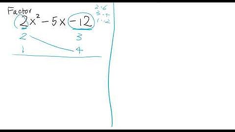 Factoring a trinomial with leading coefficient not equal to 1