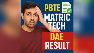 PBTE Matric Tech Result Out | DAE Result 2025 Announcement Update | Full Update 2025