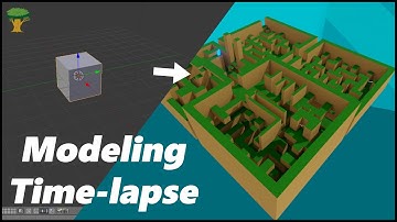 3D Modeling And Level Design Time-Lapse | Blender to Unity 3D | Maze Pedestal of Trials