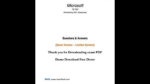 #70-762 Latest Microsoft #70-762 Actual Free Exam Questions