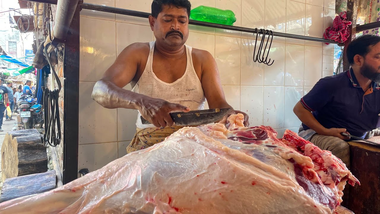 Amazing Big Cow Leg Cutting Skills in quick time Part 155 ।। Cutting Bro