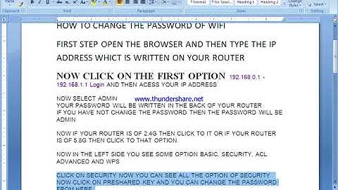 how to change wifi password in windows 7