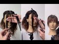 How to cut and style Layer Bangs | Bottleneck Bangs Haircut Tutorial