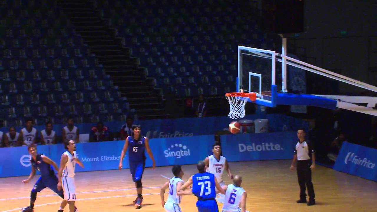 Basketball Mens Cambodia vs Thailand (Day 4) 28th SEA Games Singapore