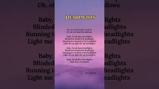 Headlights (Lyrics) - Alok and Alan Walker (feat.KIDDO) #headlights #shortsfeed #viral #shorts