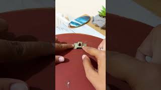 How to fix hanging clips to artwork. #reels #painting #acrylictechniques #acrylicpainting #resin
