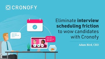 Eliminate interview scheduling friction to wow candidates with Cronofy