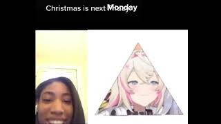 Christmas is next Monday!