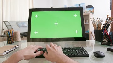 Working On A Computer Stock Video