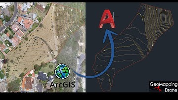 Exportar curvas de nivel de ArcGIS a AutoCAD.